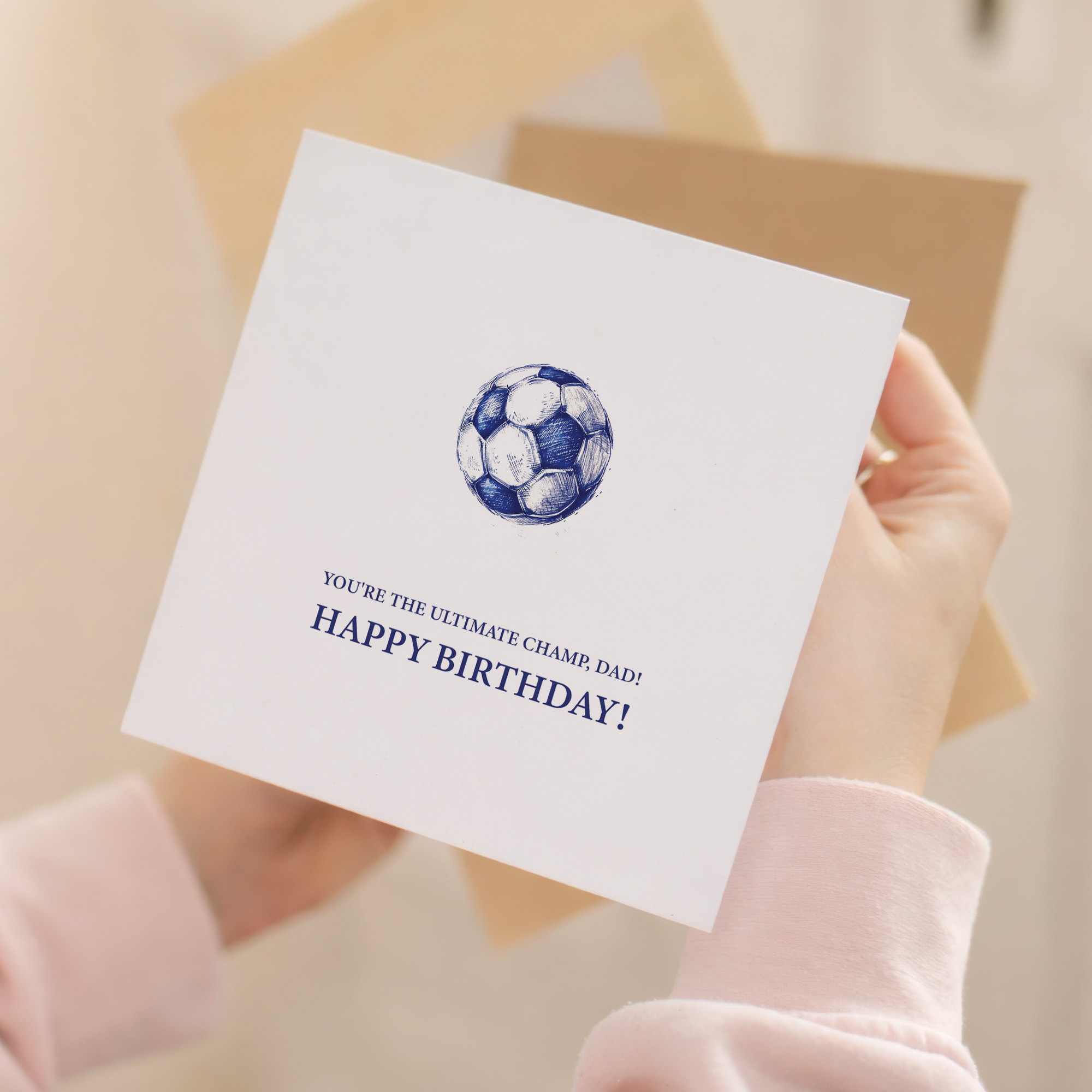 Birthday Card For Dad Football Themed Birthday Card For Football Lover Birthday Card For Dad Who Is A Fan Of Football