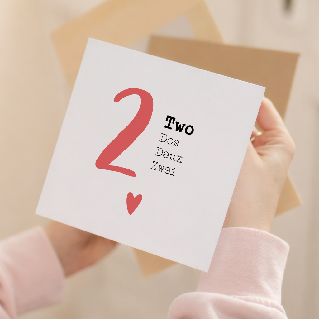 2 Year Anniversary Card 2 Year Card For Husband 2nd Anniversary Card For Wife Anniversary Card For Boyfriend or Girlfriend 2 Year Card