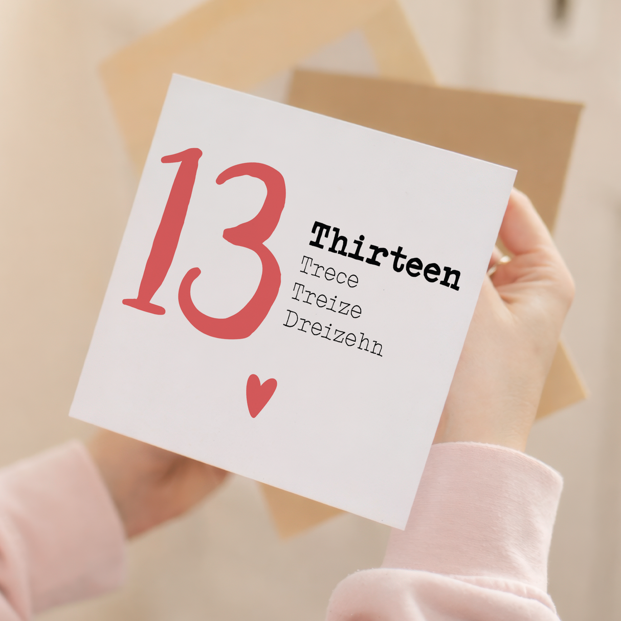 13 Year Anniversary Card 13 Year Card For Husband 13th Anniversary Card For Wife Anniversary Card For Boyfriend or Girlfriend 13 Year Card