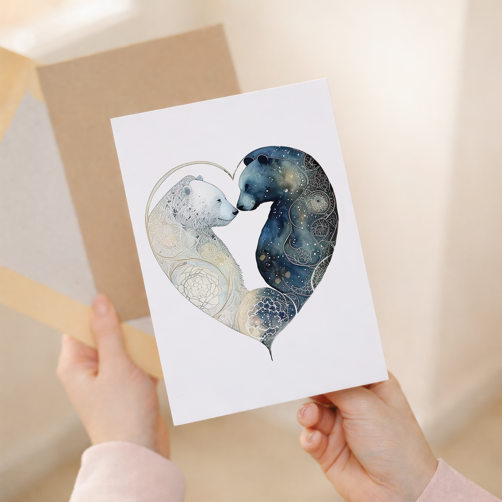 Valentine's Day Card for Her Valentine's Day Card for Wife Valentine's Day Card For Husband Boyfriend or Girlfriend Bears