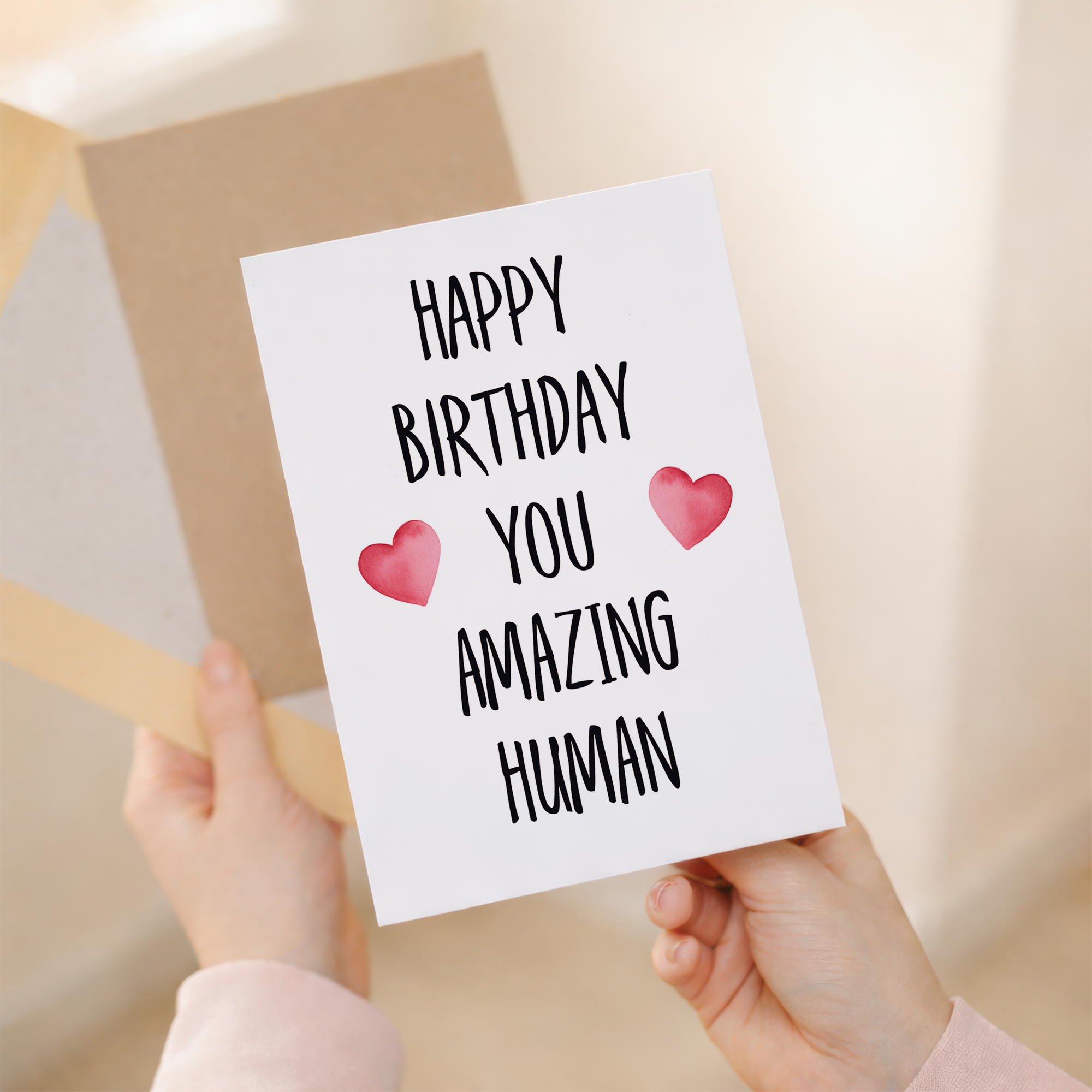 Birthday Card For Him Card For Friend Card For Husband or Birthday Card For Her For Wife or Girlfriend Card For Boyfriend You Amazing Human