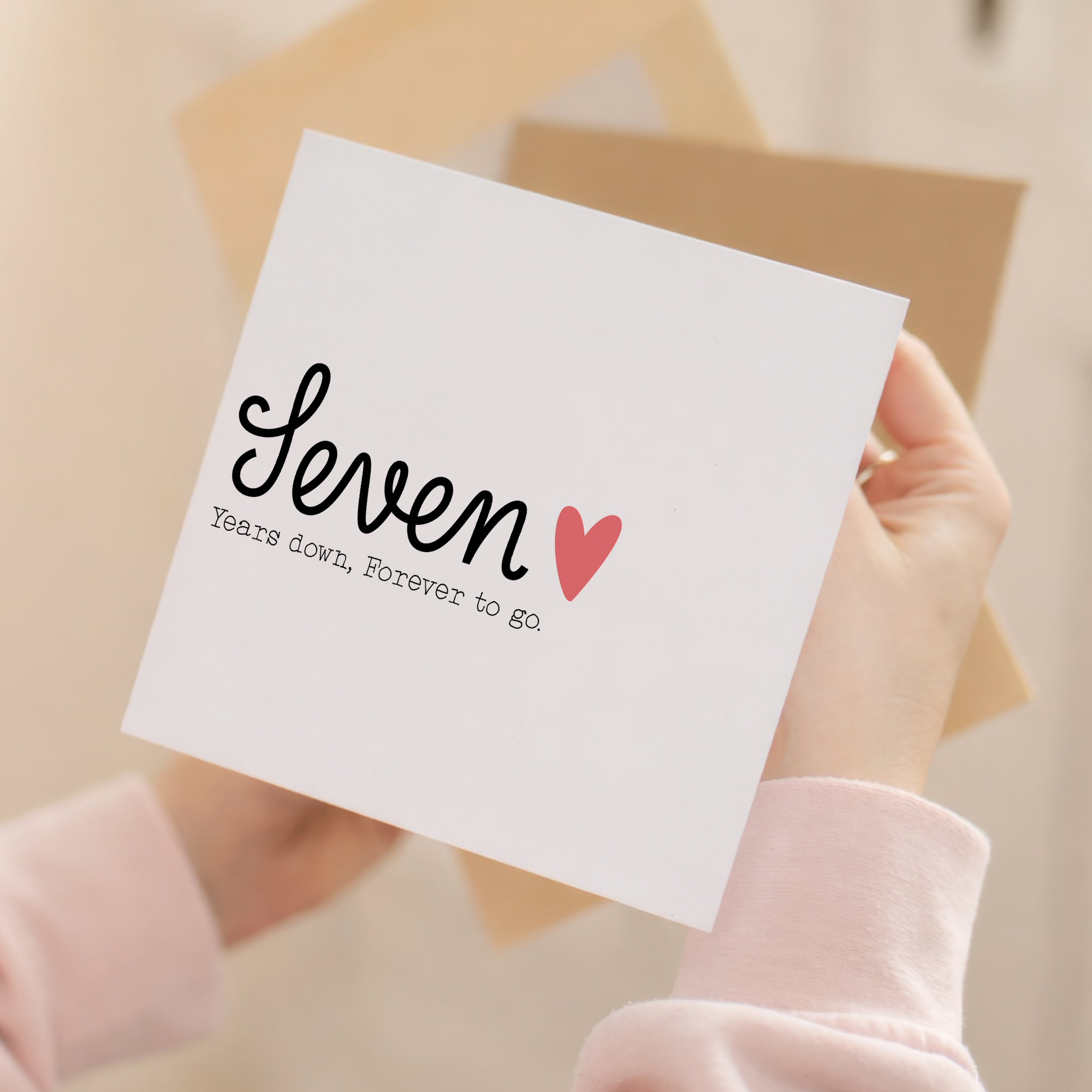7 Year Anniversary Card For Wife 7th Wedding Anniversary Card For Husband Anniversary Card For Wife Wedding Anniversary Card Seven Years