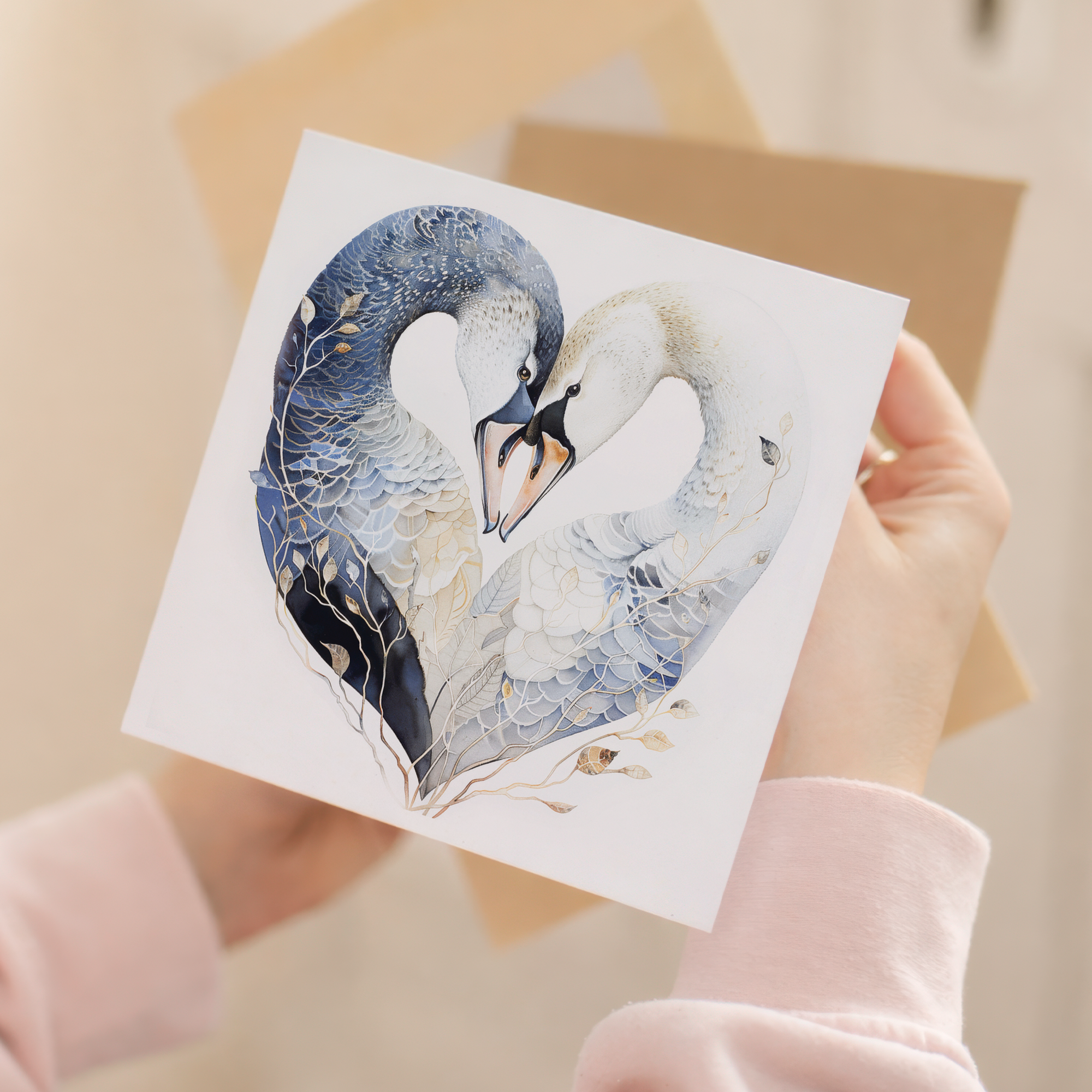 Anniversary Card For Husband Card for Anniversary Card For Wife Swans Anniversary Card For Couple Engagement Card For Couple Wedding Card