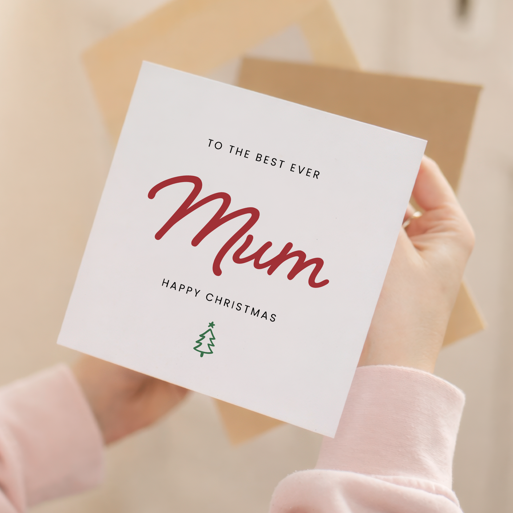 Christmas Card For Mum Xmas Card For Mum Best Mum Ever Christmas Card