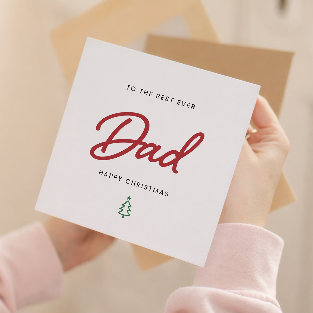 Christmas Card For Dad Xmas Card For Dad Best Mum Dad Christmas Card