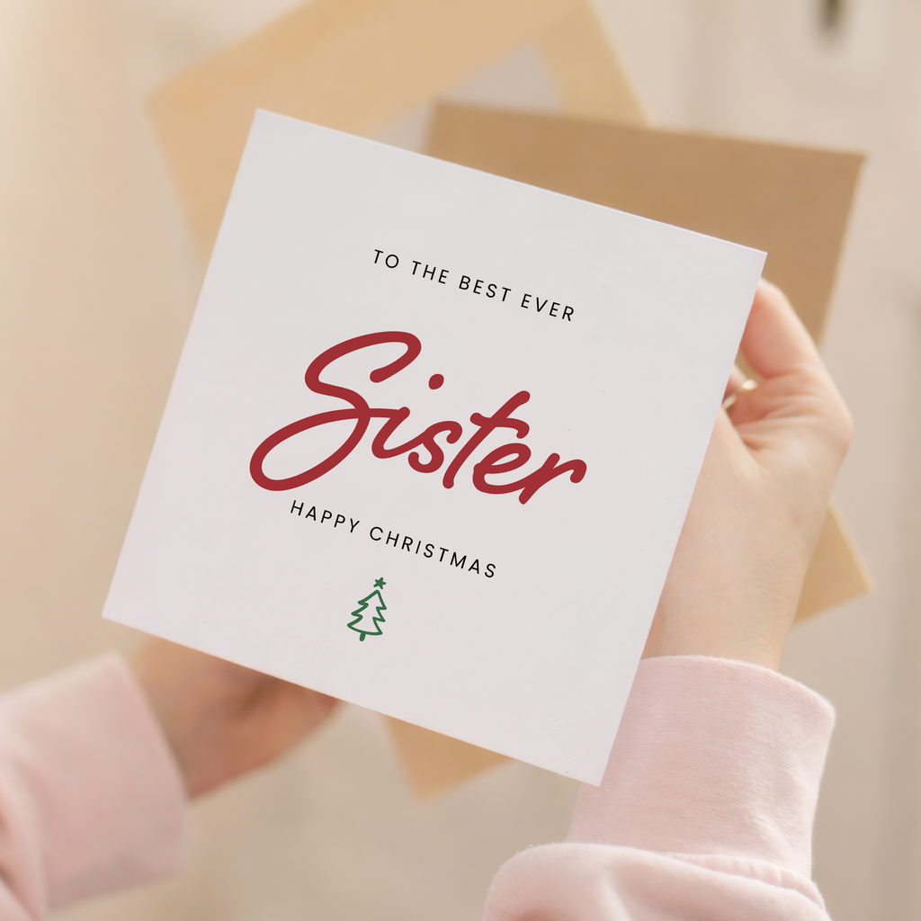 Christmas Card For Sister Xmas Card For Sister Best Sister Ever Christmas Card
