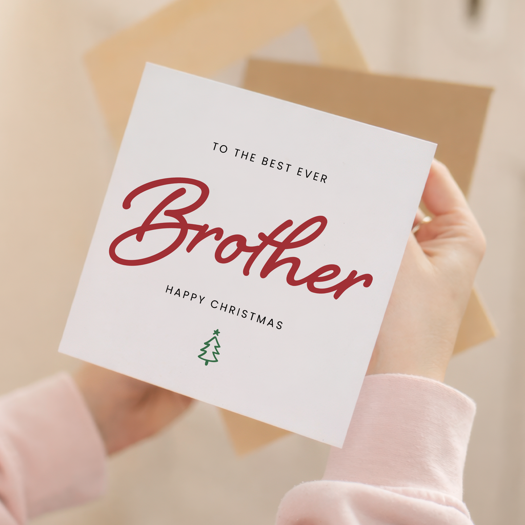 Christmas Card For Brother Xmas Card For Brother Best Brother Ever Christmas Card