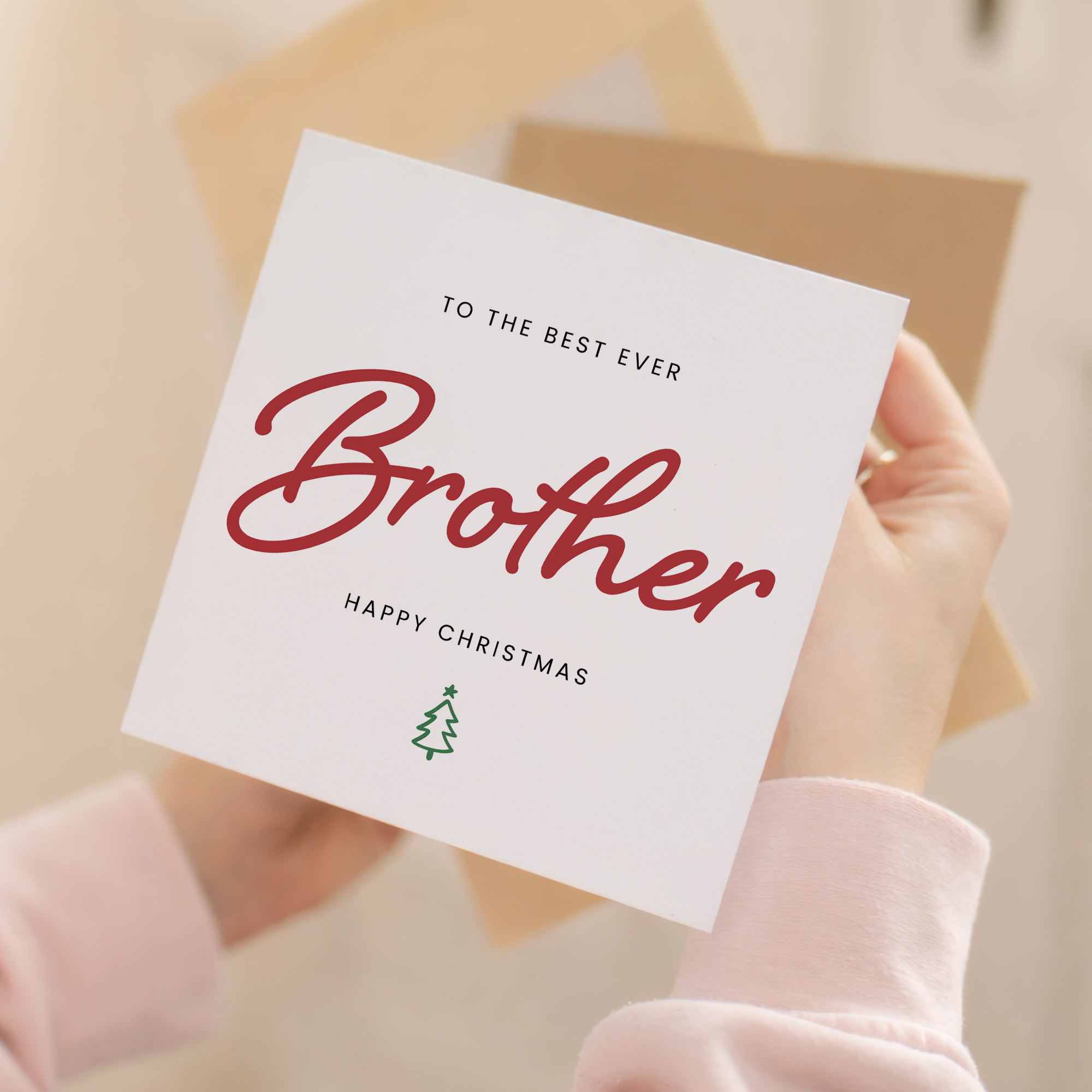 Christmas Card For Brother Xmas Card For Brother Best Brother Ever Christmas Card