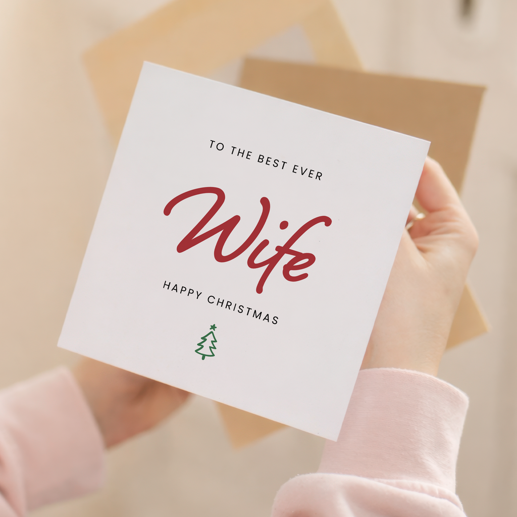 Christmas Card For Wife Xmas Card For Wife Best Wife Ever Christmas Card