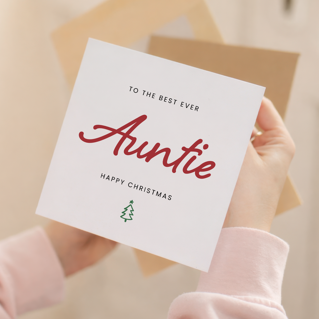Christmas Card For Auntie Xmas Card For Auntie Best Auntie Ever Christmas Card