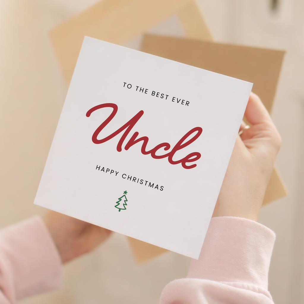 Christmas Card For Uncle Xmas Card For Uncle Best Uncle Ever Christmas Card