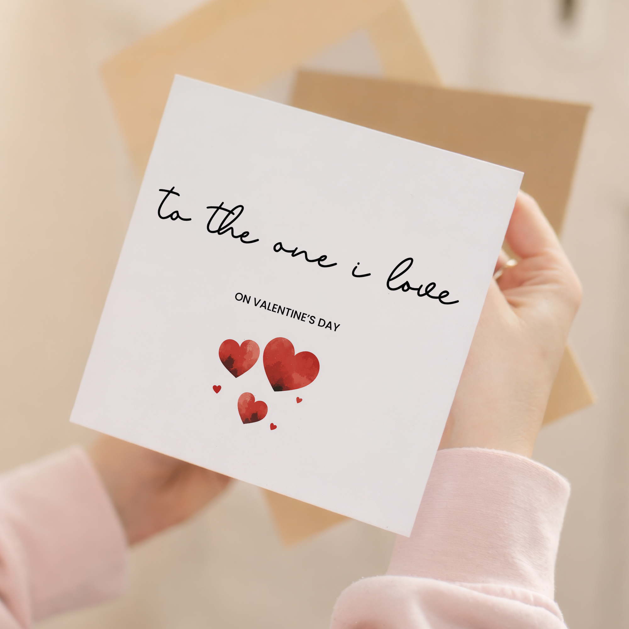 Valentine's Day Card for the One I Love, Cute Simple Design for Valentine's Day