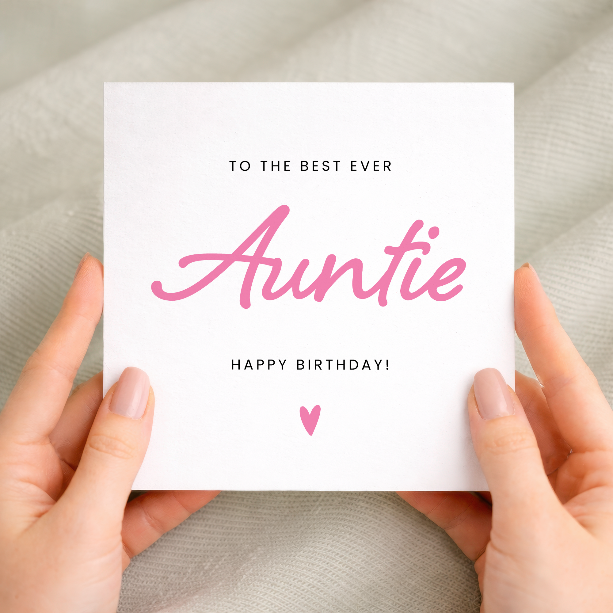 A simple and cute birthday greeting card for a grandmother featuring a bold typography design on a clean background.