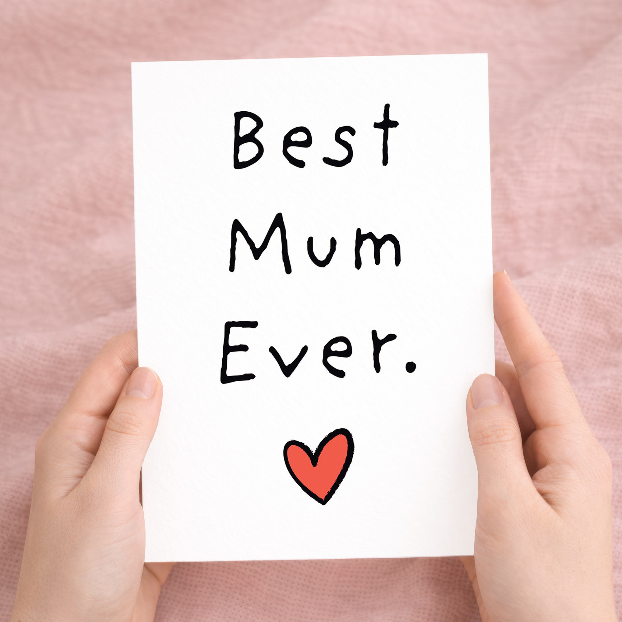 Mother's Day Card For Mum Happy Mother's Day Mothers Day card Mothering Sunday Mom Mommy Mum Mummy Best Mum Ever Card
