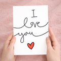 Valentine's Day Card for Her Valentine's Day Card for Wife Valentine's Day Card For Husband Boyfriend or Girlfriend I Love You