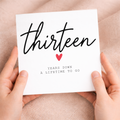 13th Anniversary Card for Couple, Thirteen Years Down