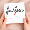 14th Anniversary Card for Couple, Fourteen Years Down