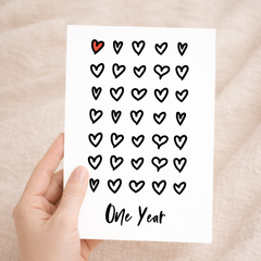 1st Wedding Anniversary Card For Wife Anniversary Card for Husband Anniversary Card For Boyfriend or Girlfriend First Anniversary One Year