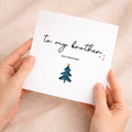 Brother Christmas Card, For Him, Recycled Card, Unique Christmas Card, Brother Gift, Eco-Friendly Card