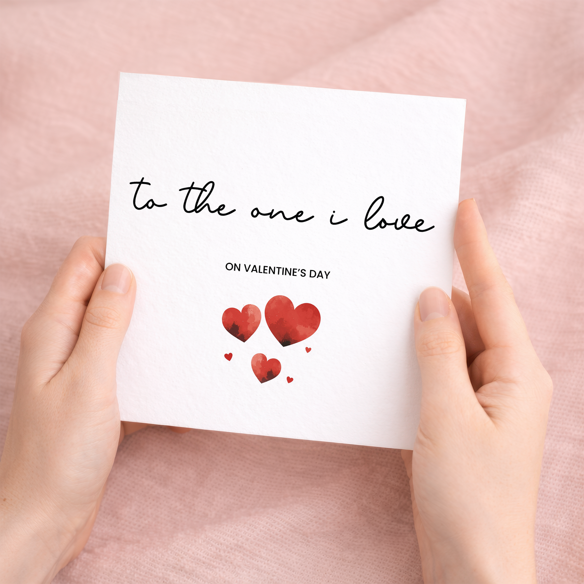 Valentine's Day Card for the One I Love, Cute Simple Design for Valentine's Day