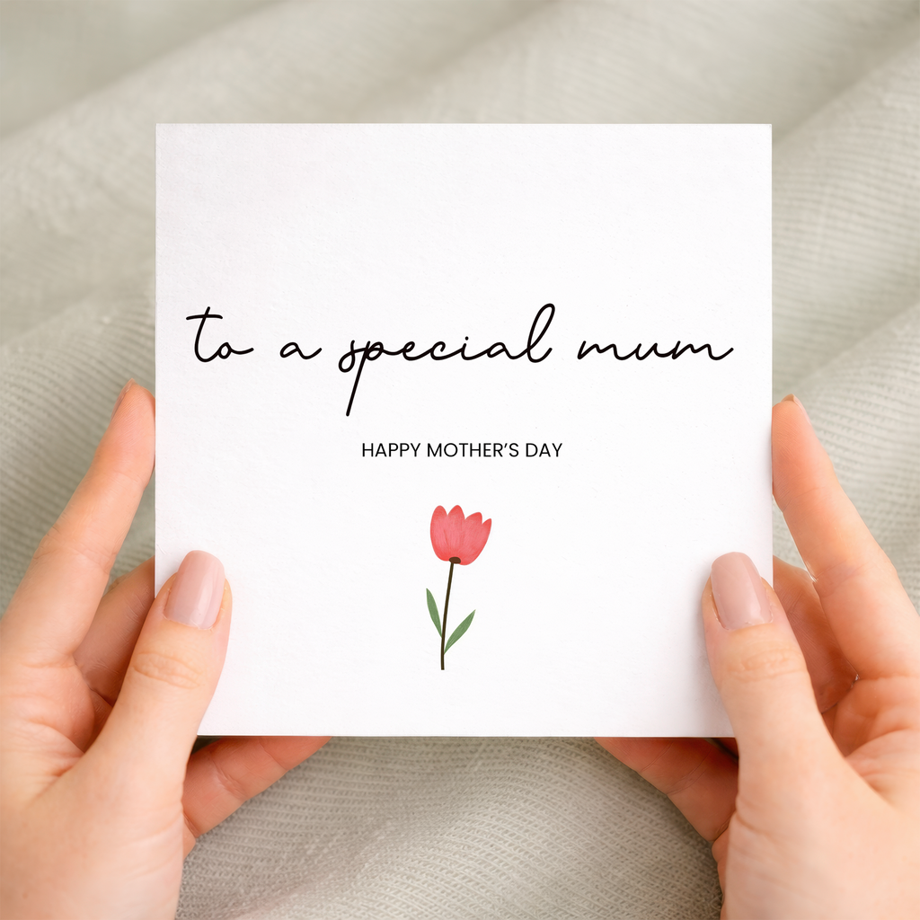 Mother's Day Card For Mum, To a Special Mum on Mother's Day, Simple Cute Flower Card