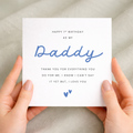 First Birthday Card As My Daddy, Dad, Dada, Papa 1st Birthday From Baby
