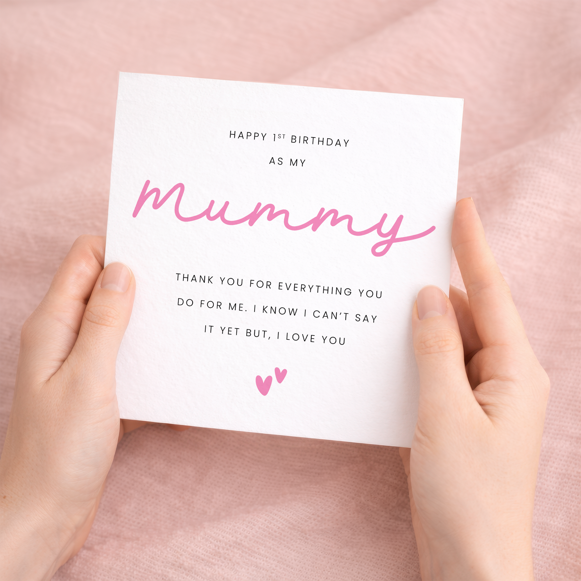 First Birthday Card As My Mummy, Mum, Momma, Mama 1st Birthday From Baby