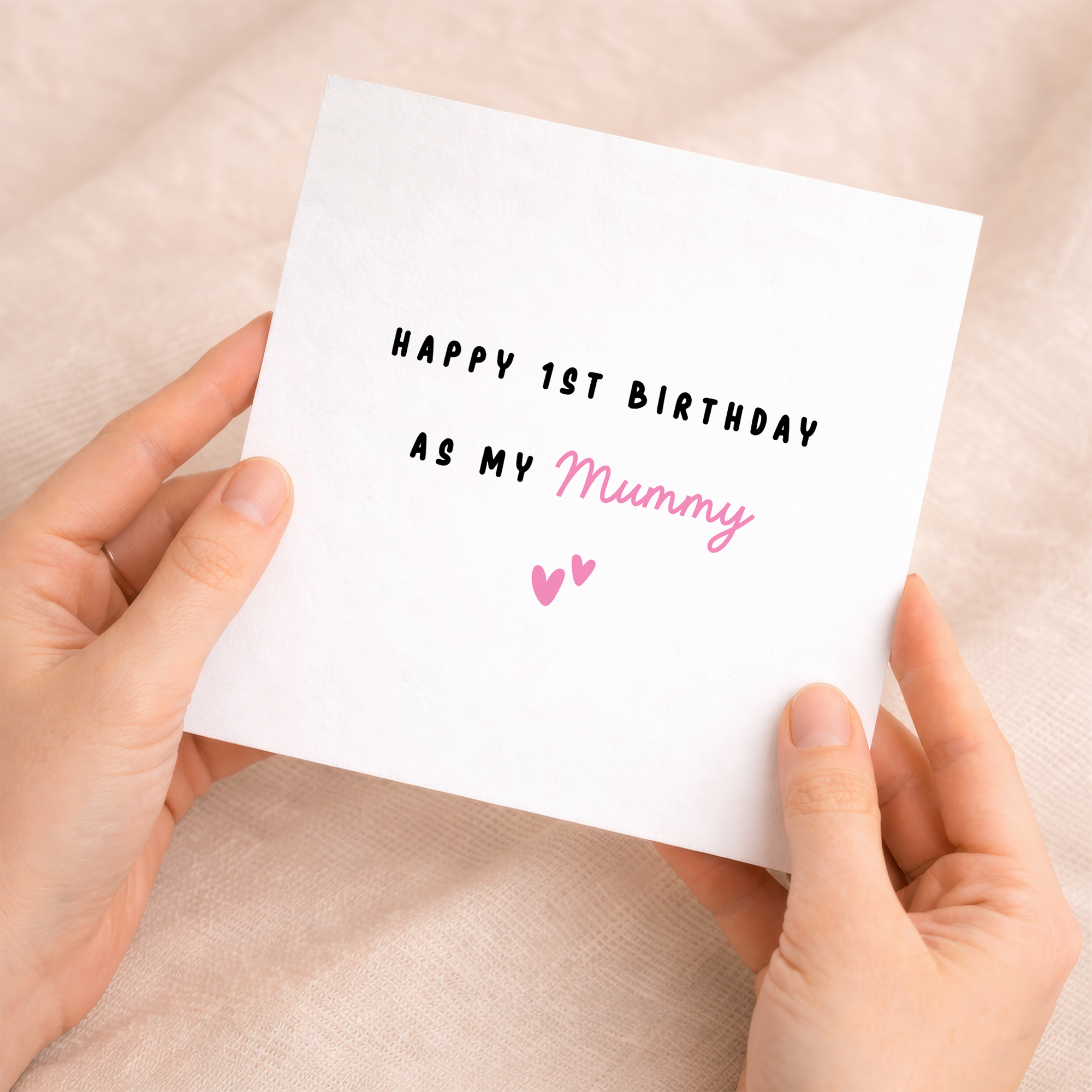 1st Birthday Card As My Mummy, Mum, Momma, Mama First Birthday From Baby