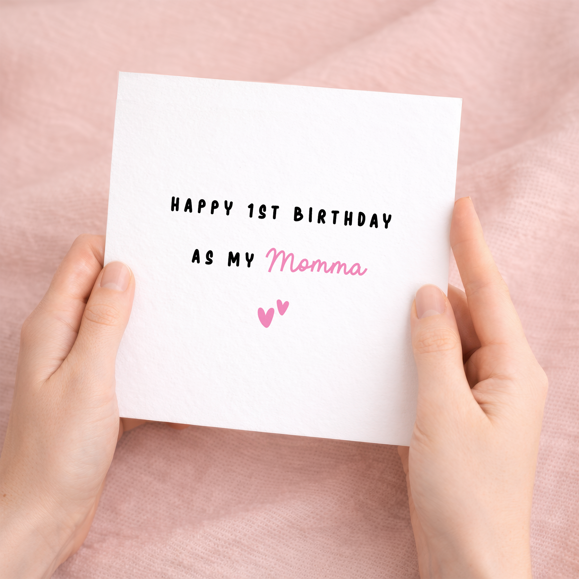 1st Birthday Card As My Mummy, Mum, Momma, Mama First Birthday From Baby