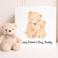 Father's Day Card Happy Father's Day, Daddy Bear and Cub