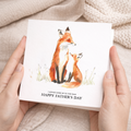 Father's Day Fox and Cub Card for Dad