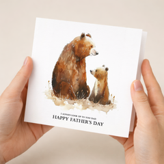 Father's Day Bear and Cub Card for Dad