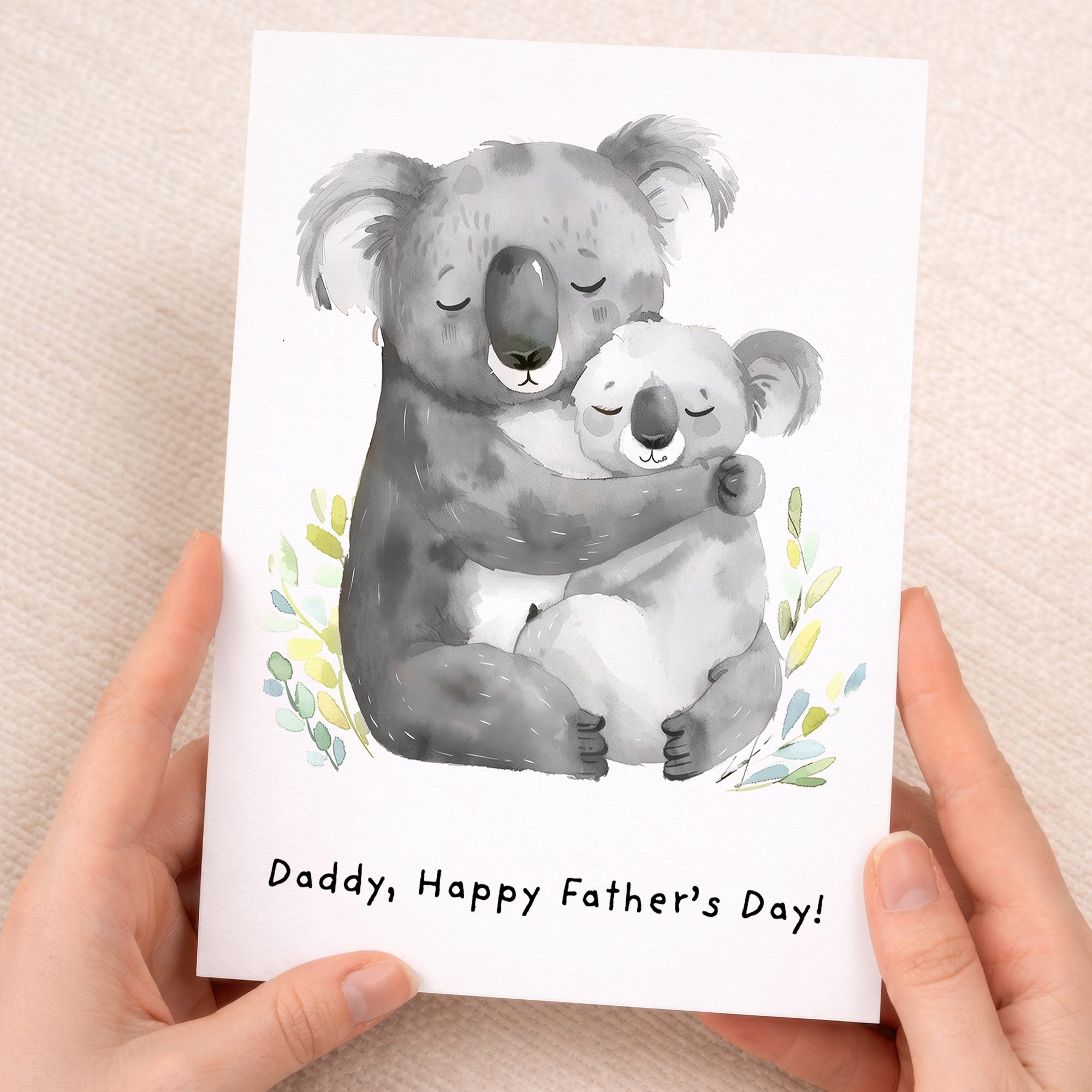 Father's Day Koala and Joey Card for Daddy