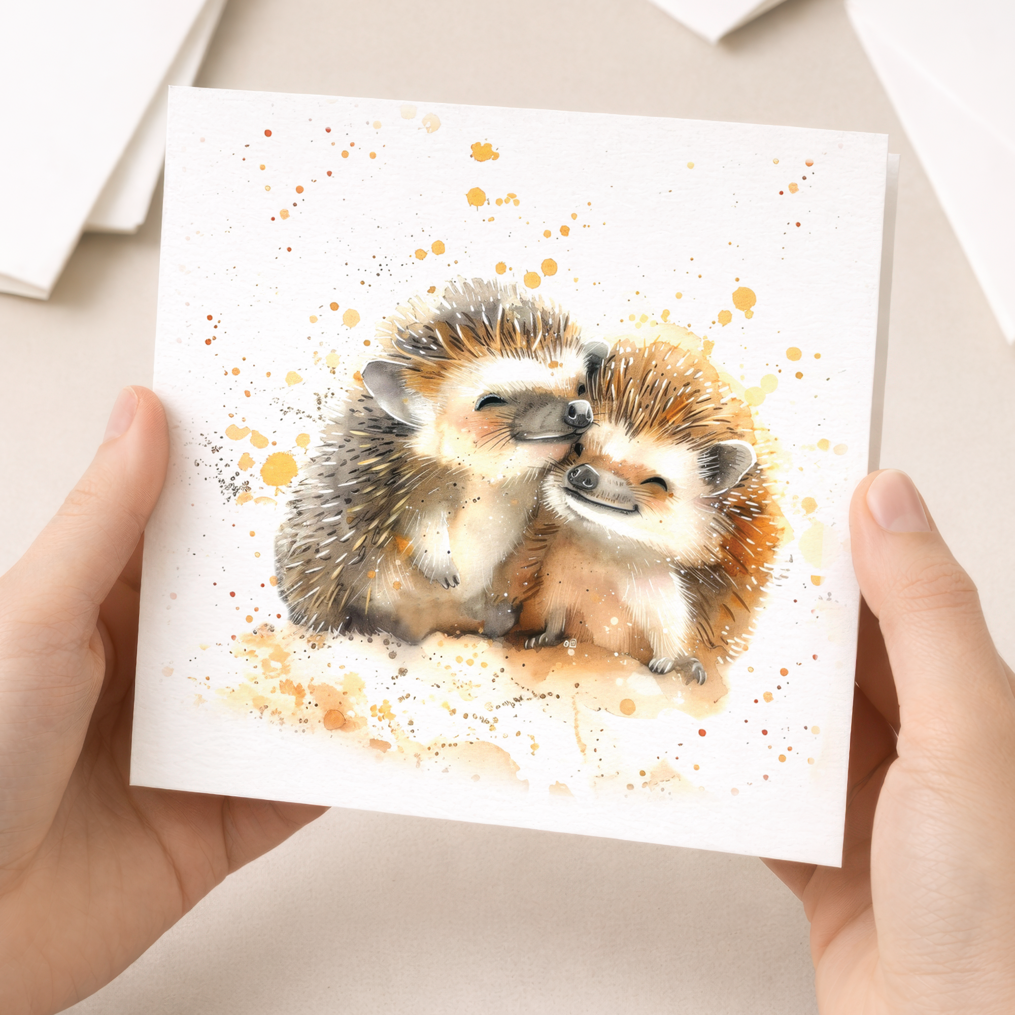 Anniversary Card For Husband or Wife Anniversary Card For Boyfriend or Girlfriend Cute Hedgehogs Wedding Anniversary For Couple