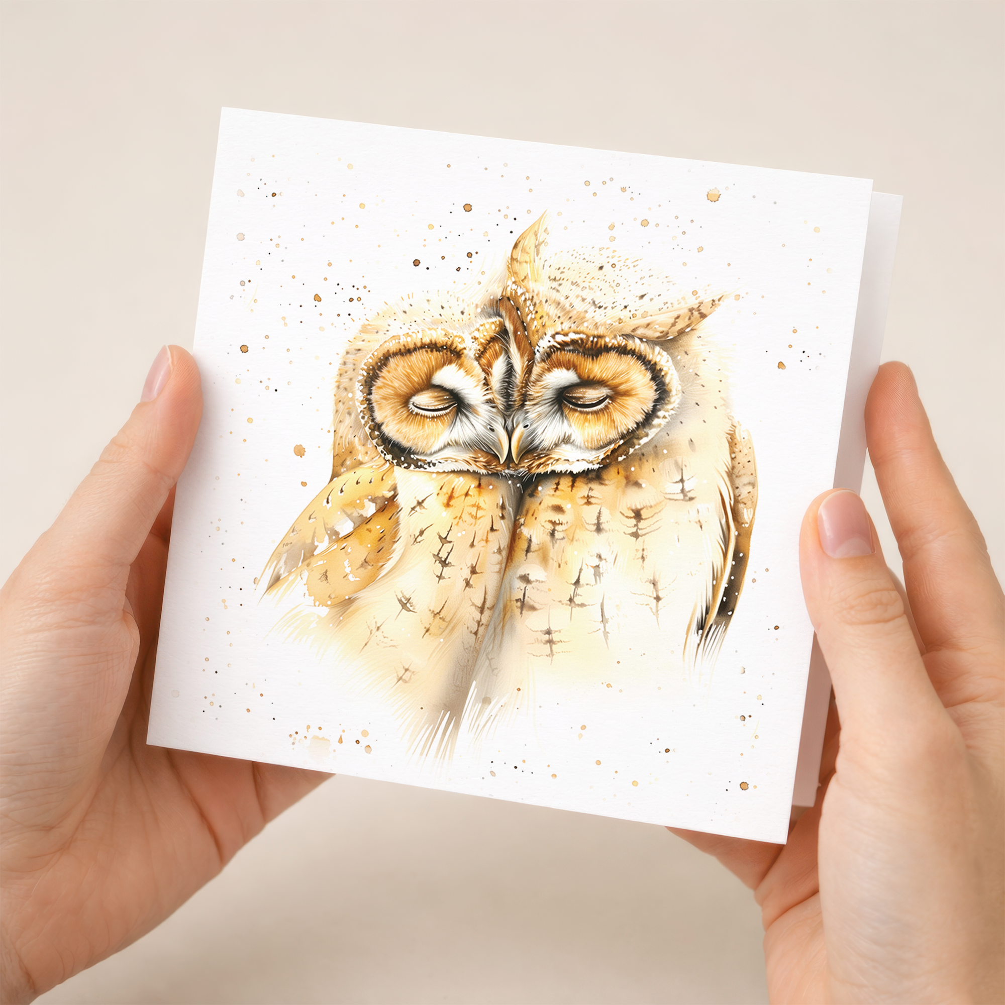 Anniversary Card For Husband or Wife Anniversary Card For Boyfriend or Girlfriend Cute Owls Wedding Anniversary For Couple