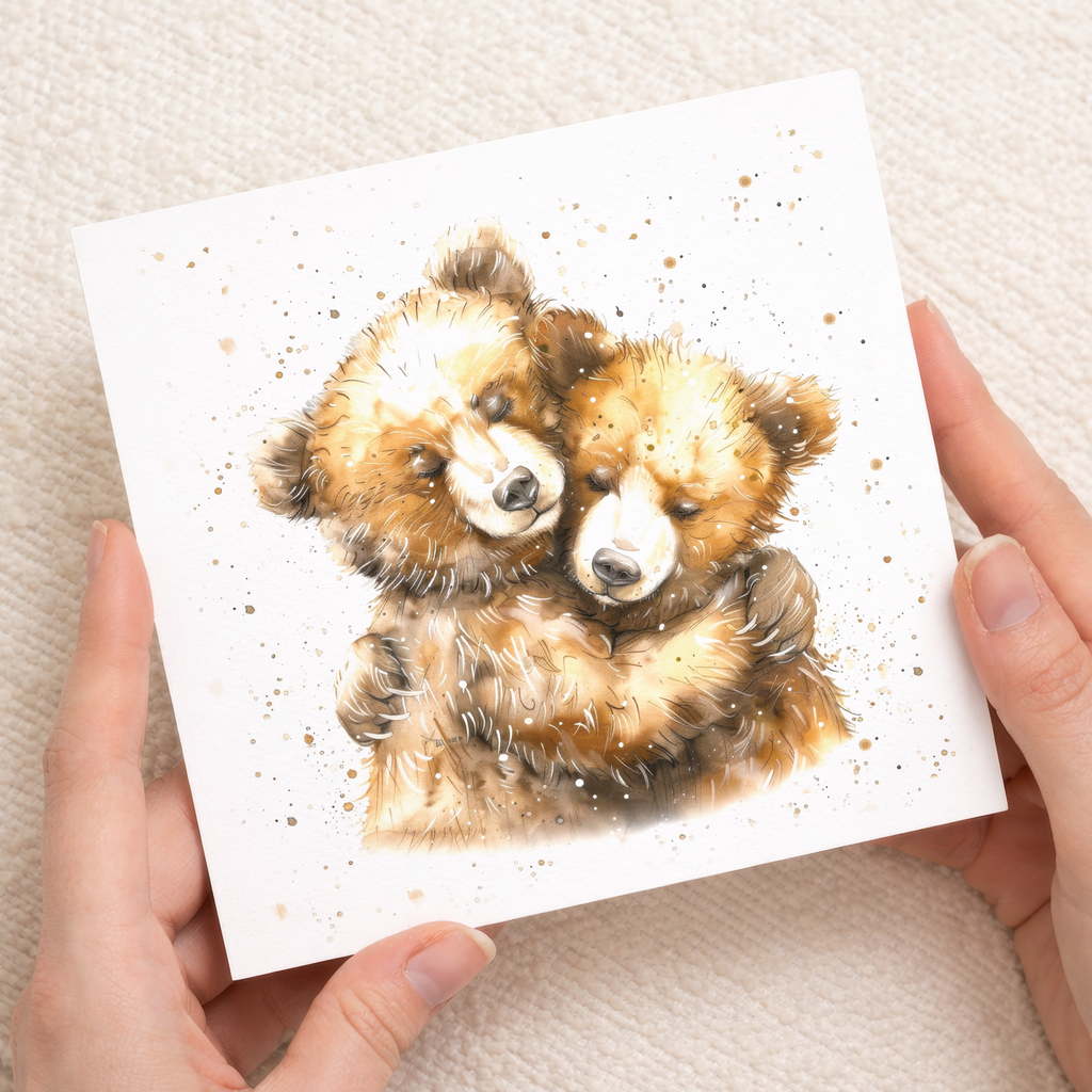 Anniversary Card For Husband or Wife Anniversary Card For Boyfriend or Girlfriend Cute Teddy Bears Wedding Anniversary For Couple