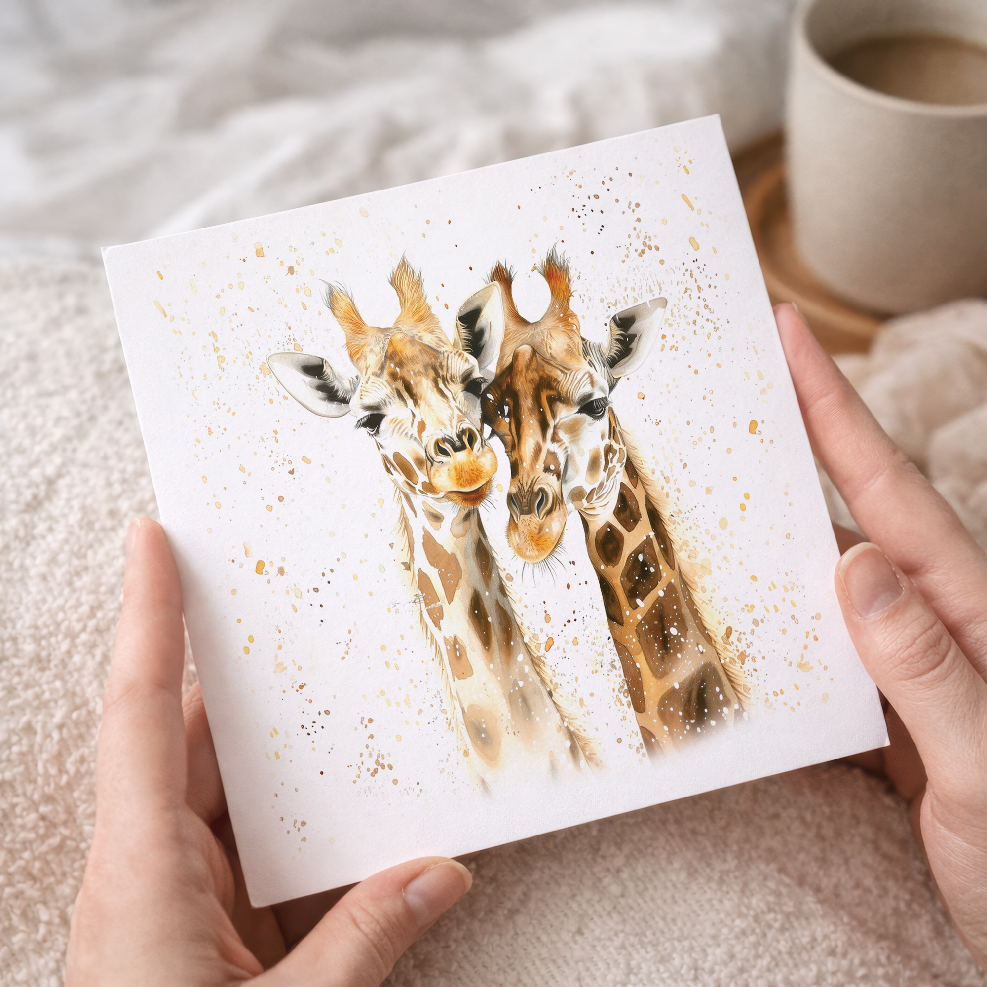 Anniversary Card For Husband or Wife Anniversary Card For Boyfriend or Girlfriend Cute Giraffes Wedding Anniversary For Couple