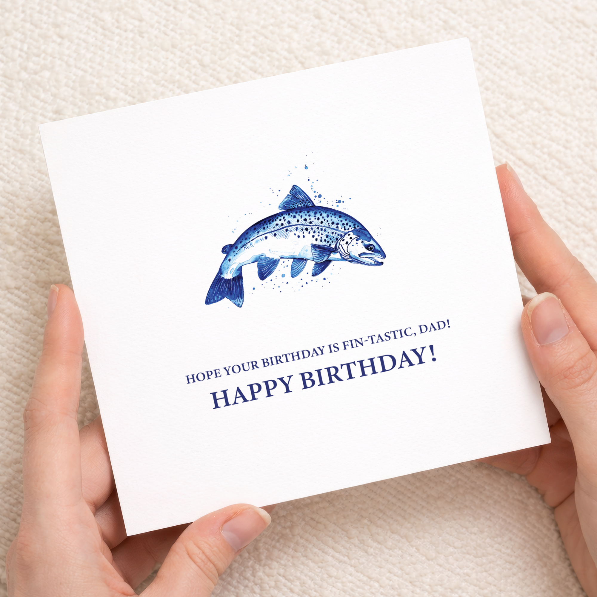 Birthday Card For Dad Fishing Themed Birthday Card For Fishing Lover Birthday Card For Dad Who Likes Fishing