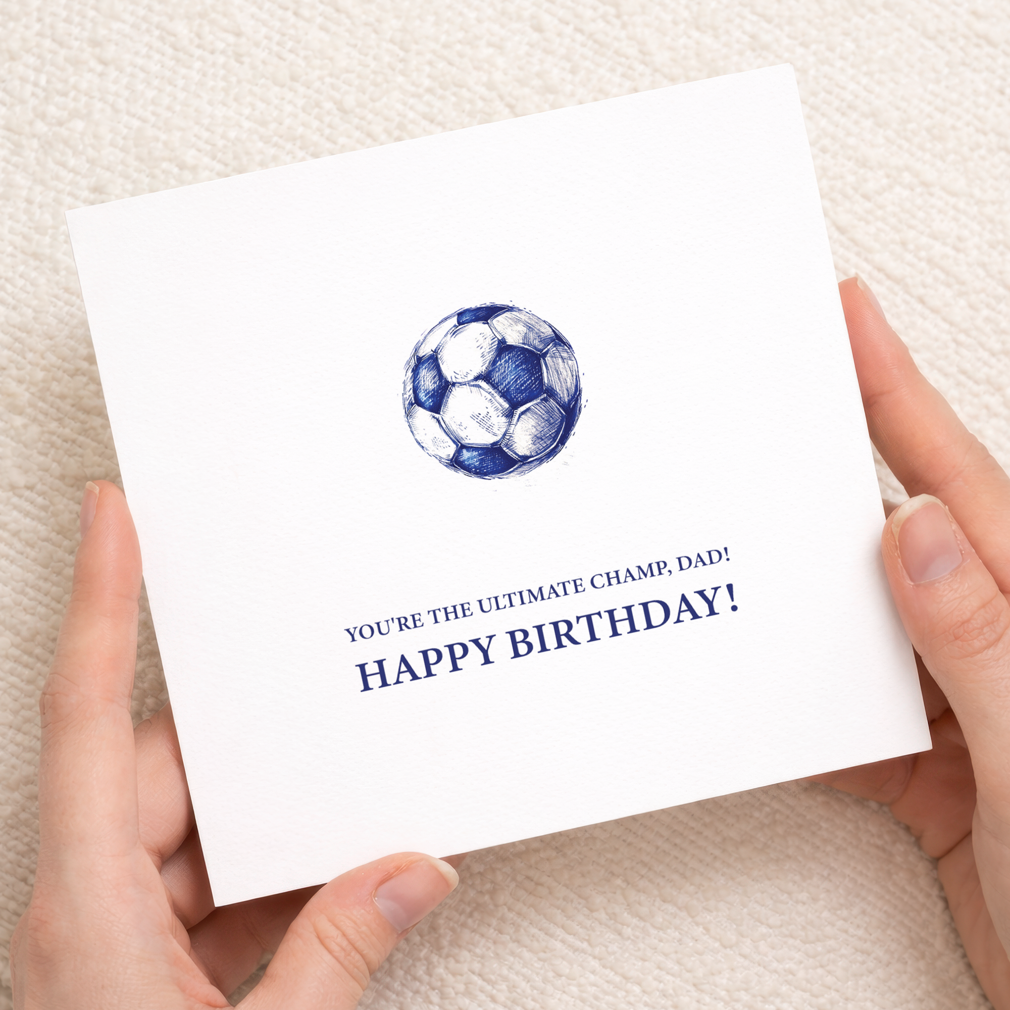 Birthday Card For Dad Football Themed Birthday Card For Football Lover Birthday Card For Dad Who Is A Fan Of Football