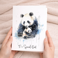 Birthday Card For Dad Card for Fathers Day Birthday Card For Her Birthday Gift For Dad Happy Birthday Card For Dad with Panda Illustration