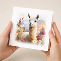 Postcard Prints - Notelet Card of a Llama For Anyone Any Occasion Card For Her or For Him Card For Birthday or Easter Card Thank You Card