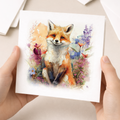 Notelet Card of a Fox For Anyone Any Occasion Card For Her or For Him Card For Birthday or Easter Card Thank You Card