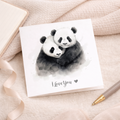 Anniversary Card For Wife Anniversary Card For Husband Boyfriend or Girlfriend Anniversary Card For Him or Her Panda Love