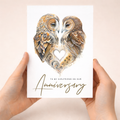 Girlfriend Anniversary Card Love Birds For Her Special Occasion