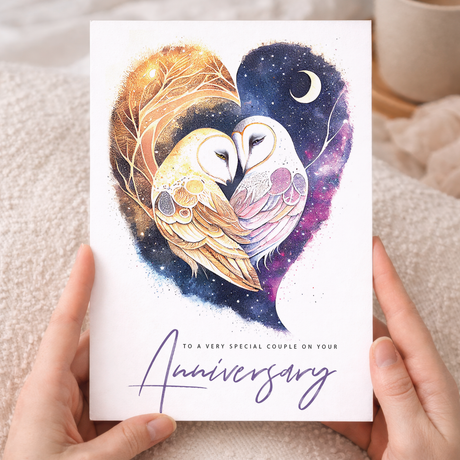 Wedding Anniversary Card for Couple Son Daughter In Law Love Bird Card