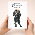 Mother's Day Card From The Dog Black Cocker Spaniel Pawsome Card For Dog Mum