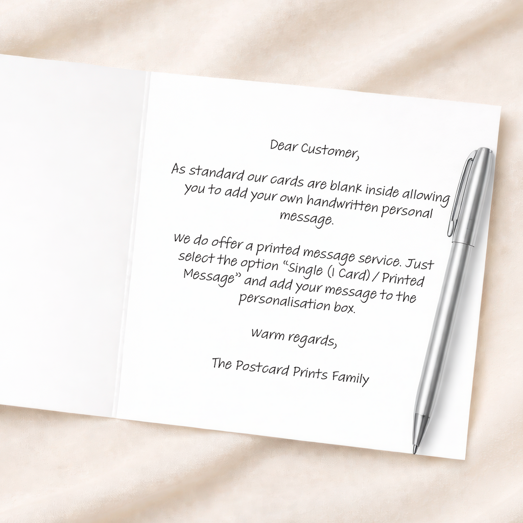 A 10th wedding anniversary greeting card for a husband or wife featuring a simple design with the number 10 and a heartfelt message on a white background.
