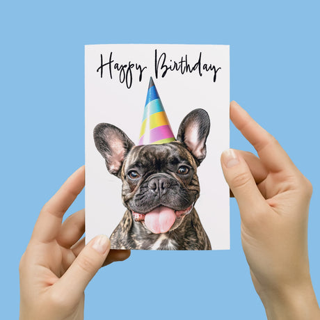 Birthday Card For Her Card For Friend Mum or Sister Birthday Card For Him Brother Dad Happy Birthday Card of Frenchie Dog Fun Birthday Card