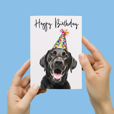 Birthday Card For Her Card For Friend Mum or Sister Birthday Card For Him Brother Dad Happy Birthday Card of Labrador Dog Fun Birthday Card