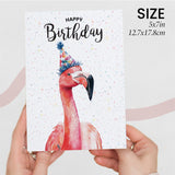 Birthday Card For Him or Her Of A Flamingo Illustration For Him or Her Birthday Gift